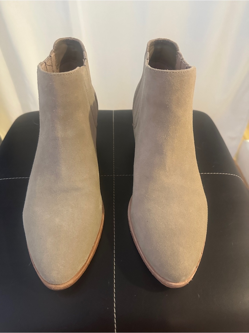 Joie Women's Suede Ankle Booties in Taupe
